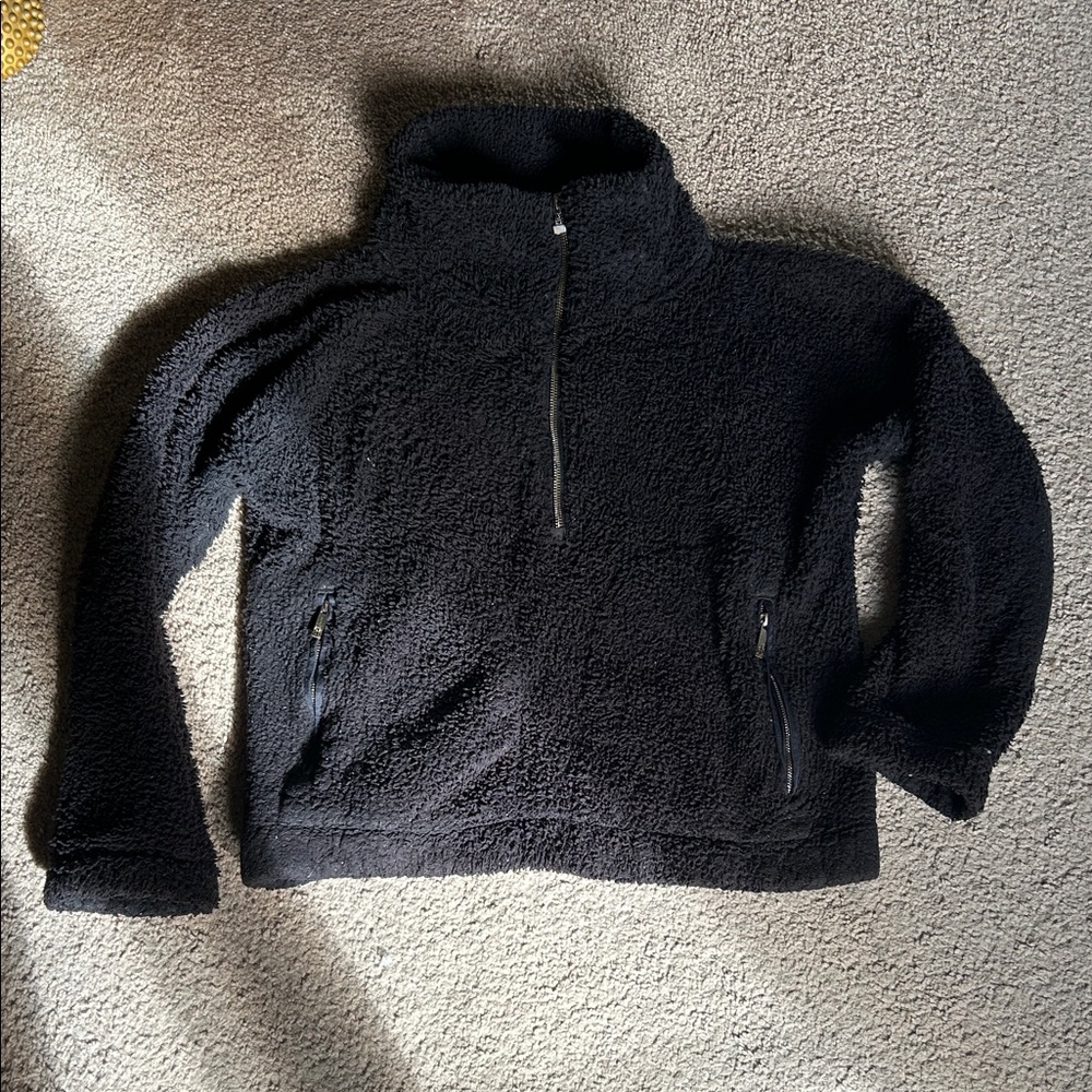 Black Quarter-Zip Pullover